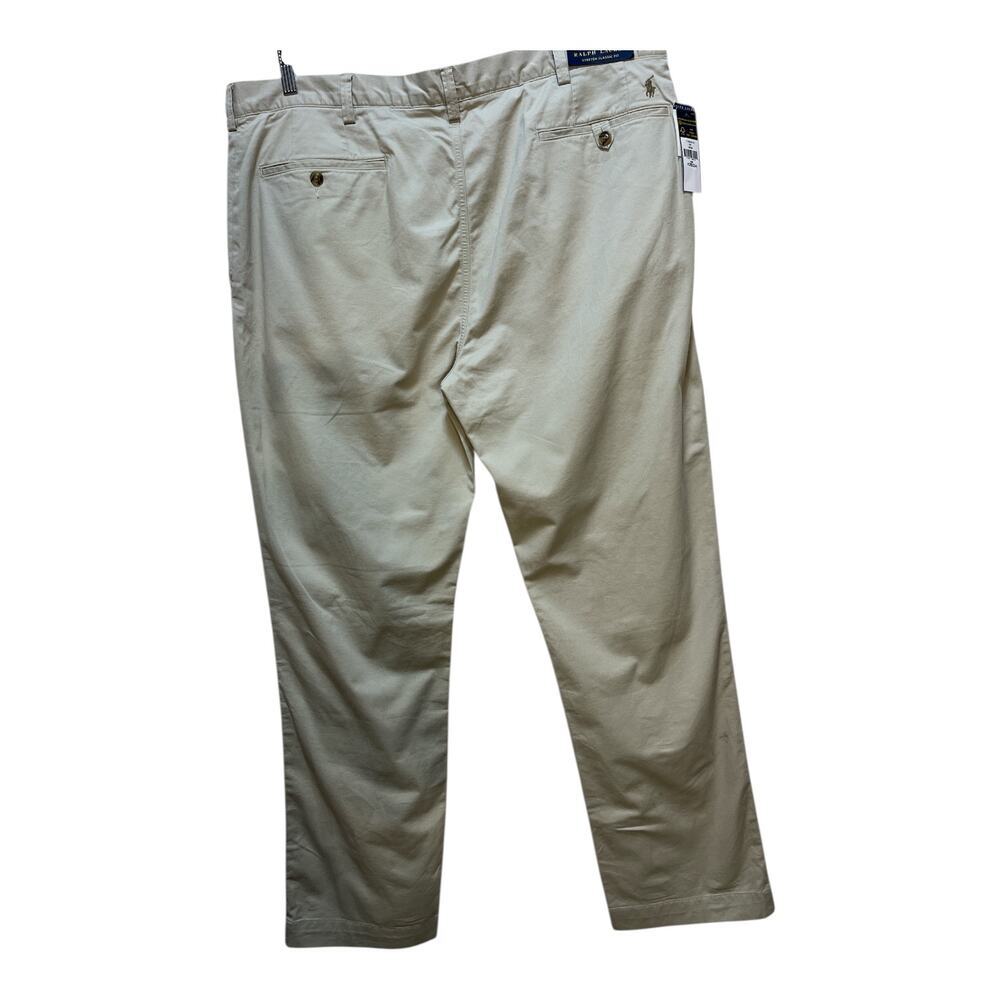 Polo Ralph Lauren Chino Pants Men's 42x34 Classic Fit Stretch Beige NWT - Picture 8 of 10